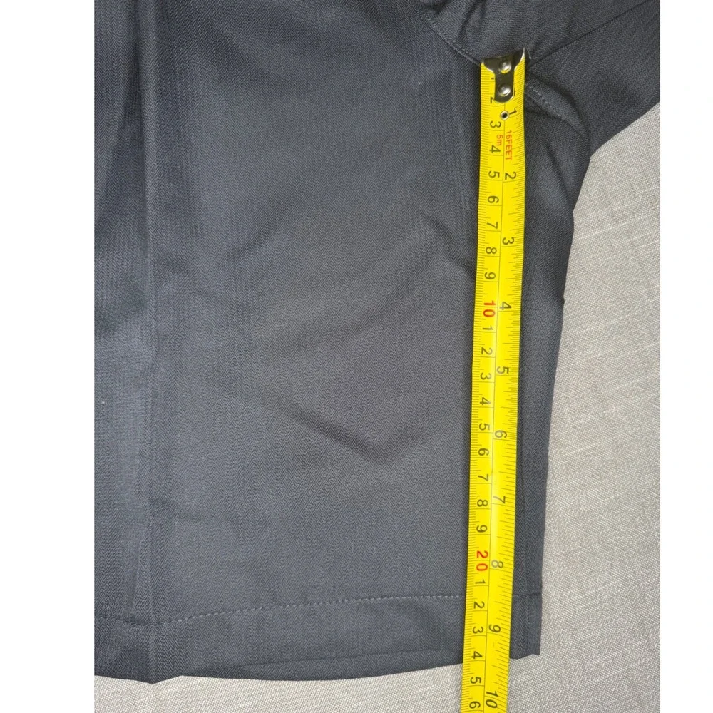 Dockers Golf Mens Black Double Pleated Relaxed Fit Shorts W34